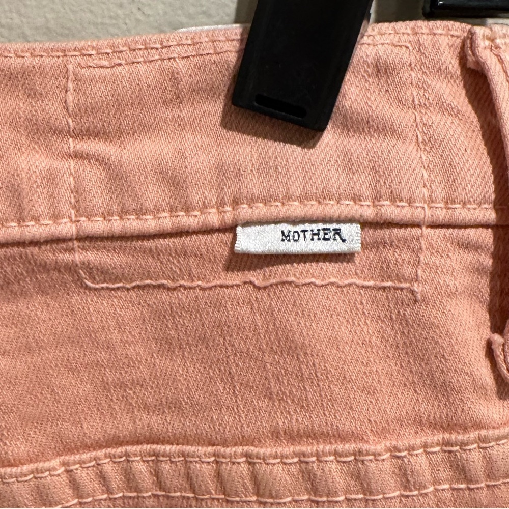 NWT MOTHER THE INSIDER HOVER Jean pink size 27 peach color - Picture 9 of 13